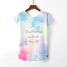Load image into Gallery viewer, Alisister Women Painting Art T Shirts Print Rainbow Unicorn Pony T-shirt Horse/Grumpy Cat/Marilyn Monroe Flamingos Tees Tops