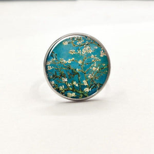 New Glass Dome Rings The Starry Night by Vincent